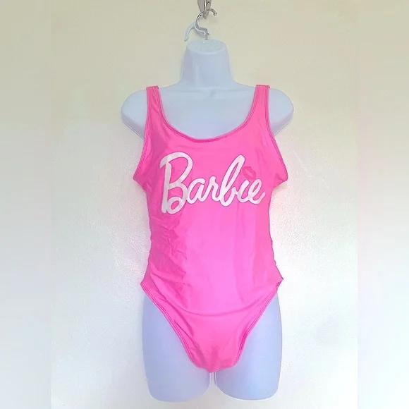 💕NWOT BARBIE Pink Swim Suit XL - Picture 8 of 9